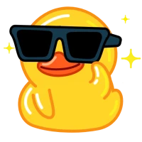 Cute Duck Stickers WAStickers