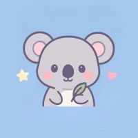 Cute Blue Koala Wallpaper HD