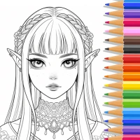 Prenses kız boyama oyunları