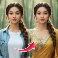 AI Saree & Dress Swap: MiSaree