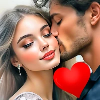 Romantik Çıkartmalar Aşk